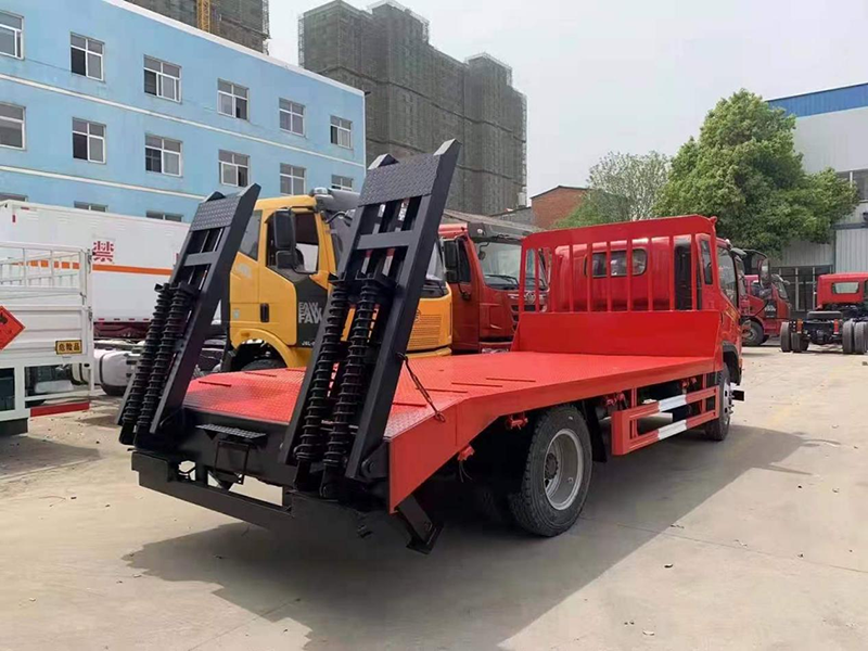国六解放龙V单桥牌平板运输车